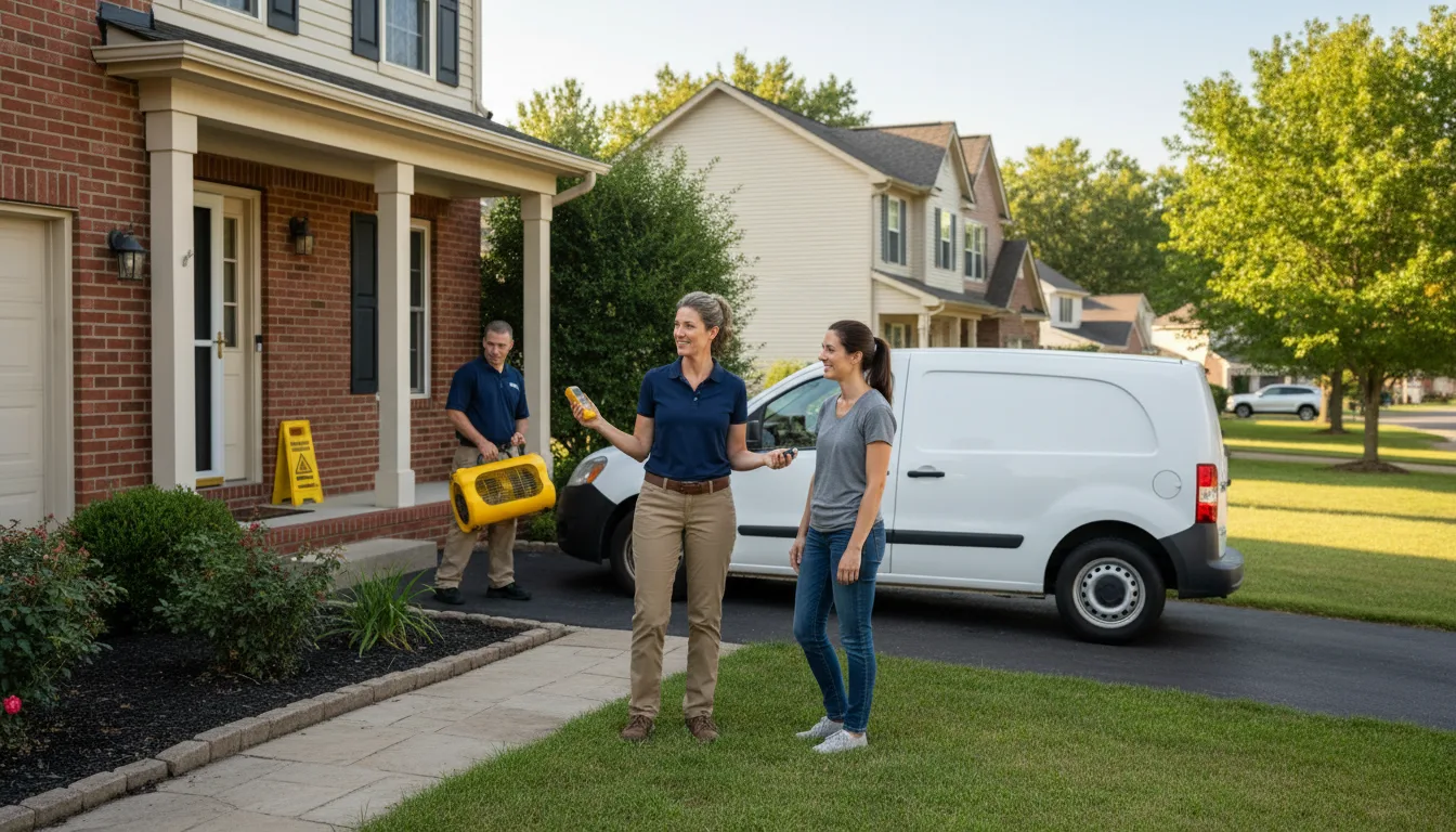 Residential water damage restoration in Centerville, WA